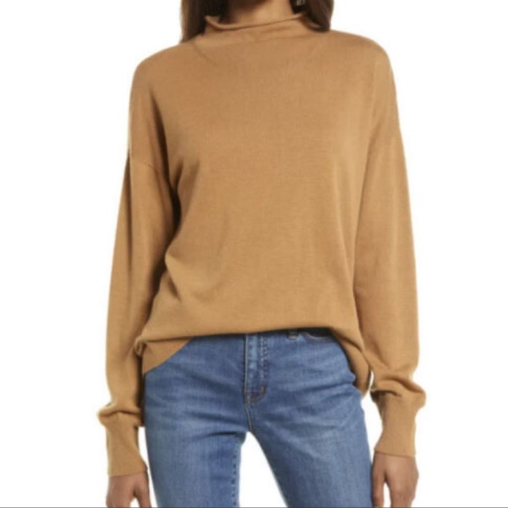 Treasure & Bond Mock Neck Sweater